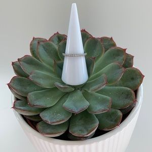 ADORNIA Single Eternity Band with Swarkovski Crystals